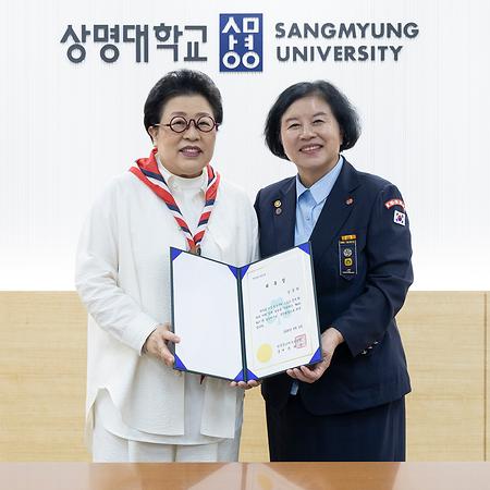 한국걸스카우트연맹 ‘Move Her! FC걸스카우트’ 후원회장 위촉 이미지